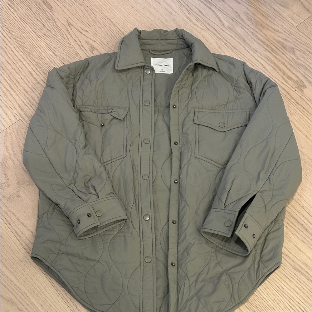 Wilfred Free Olive Quilted Ganna Jacket